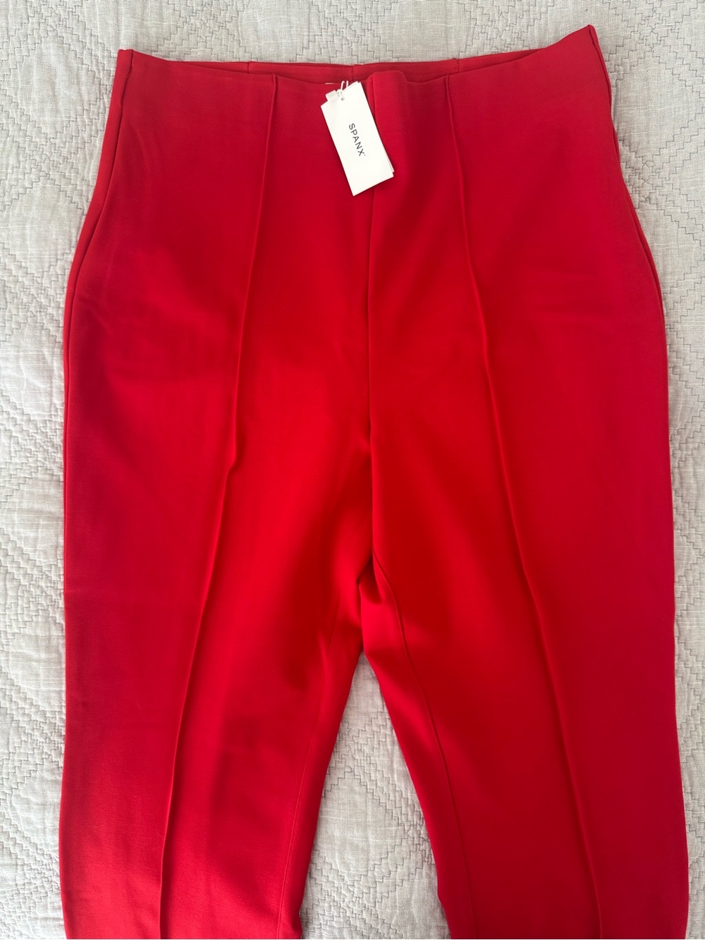SPANX The Perfect Pant Ponte Pants True Red Size XL NWT